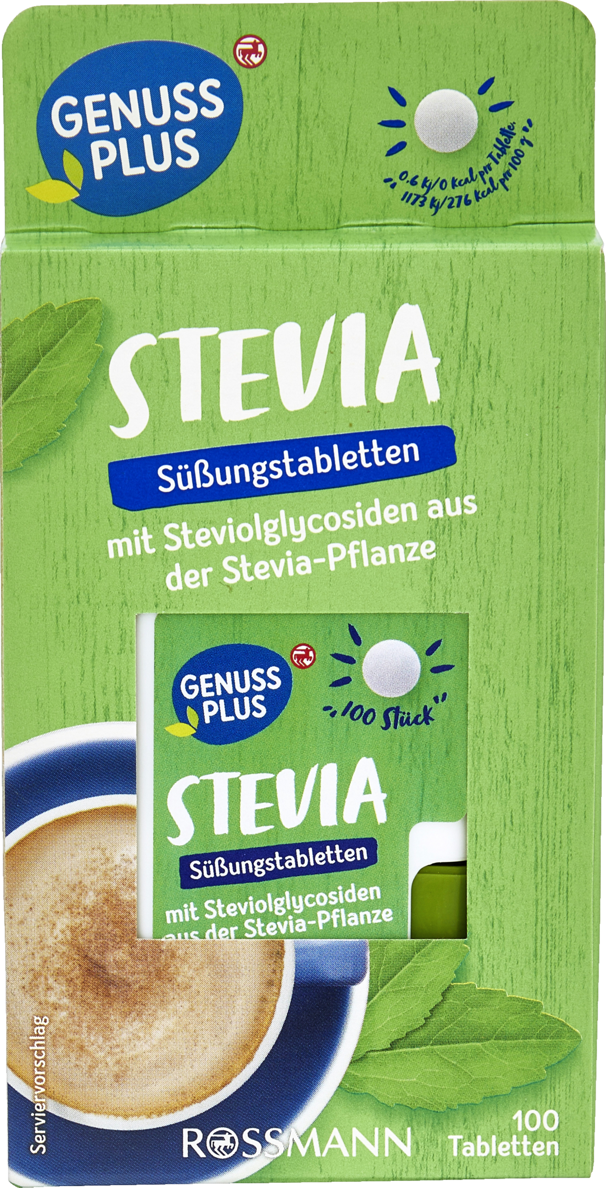 GENUSS PLUS Stevia Süßungstabletten