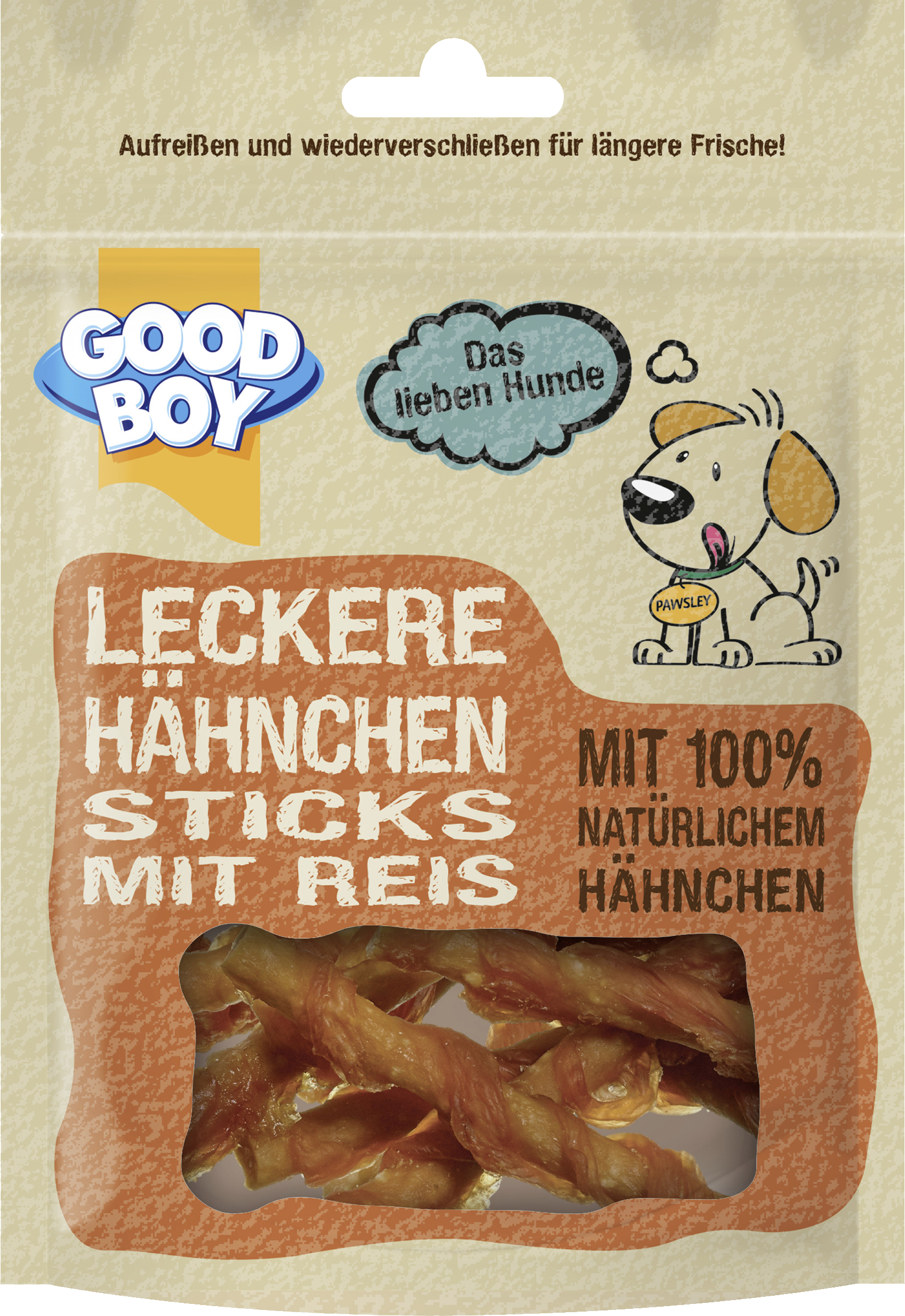 Pawsley Hähnchen-Kausticks mit Reis
