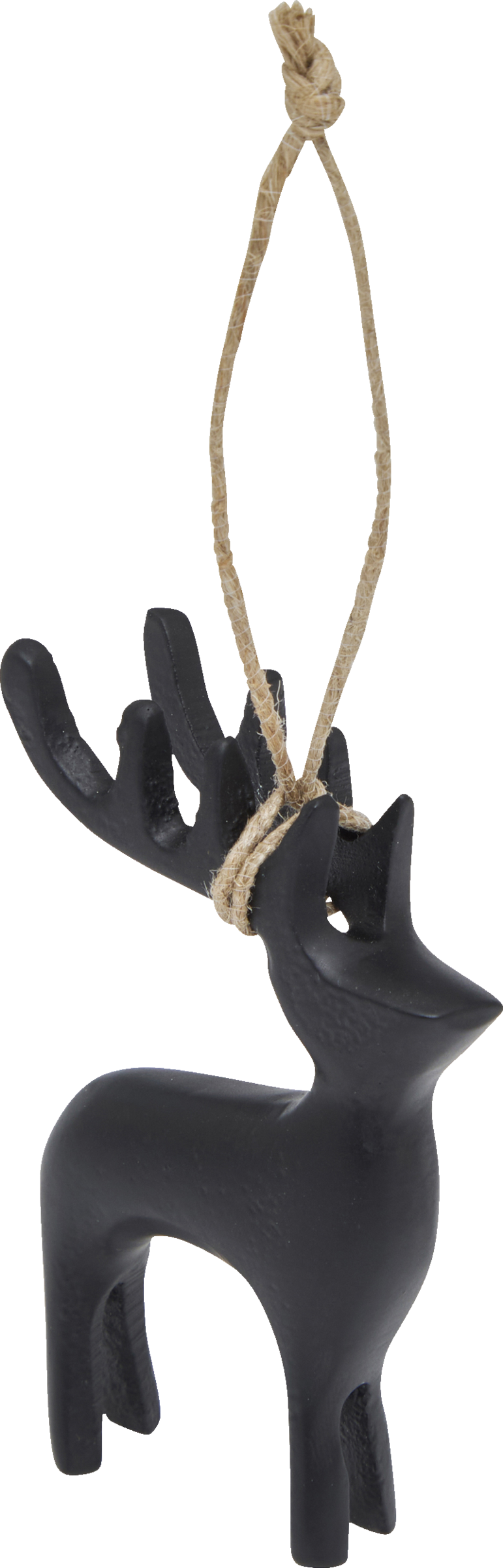 DEKOWELT HÄNGER METALL HIRSCH GOLD/SCHWARZ