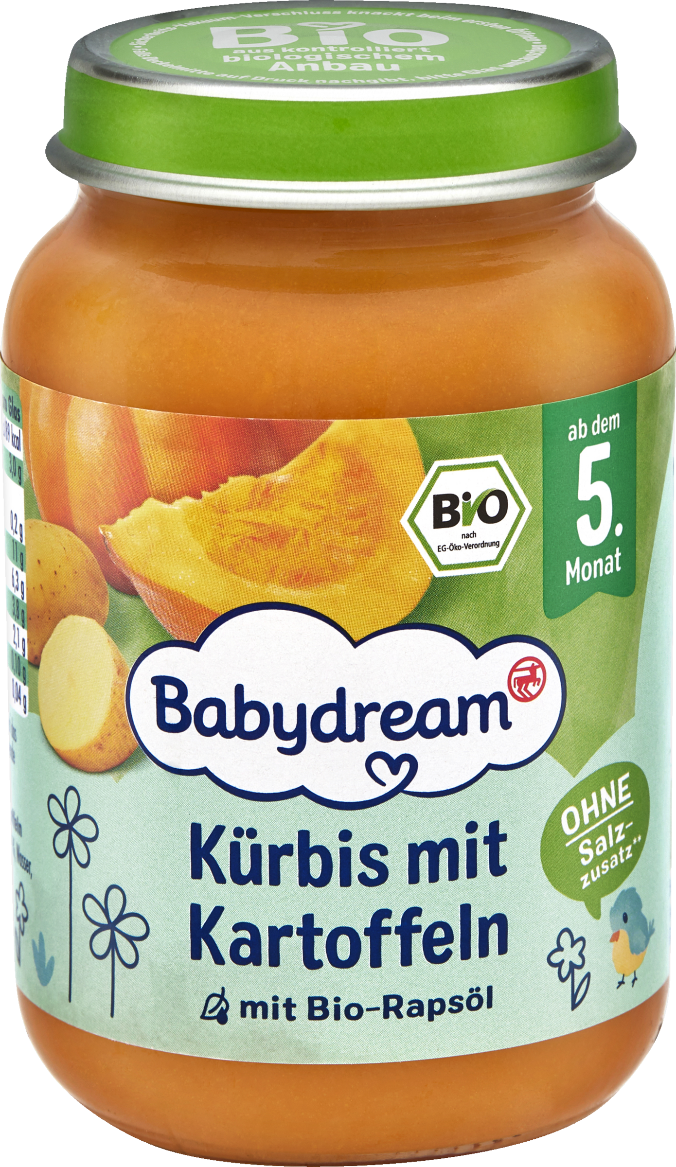 Babydream Bio Kürbis mit Kartoffeln