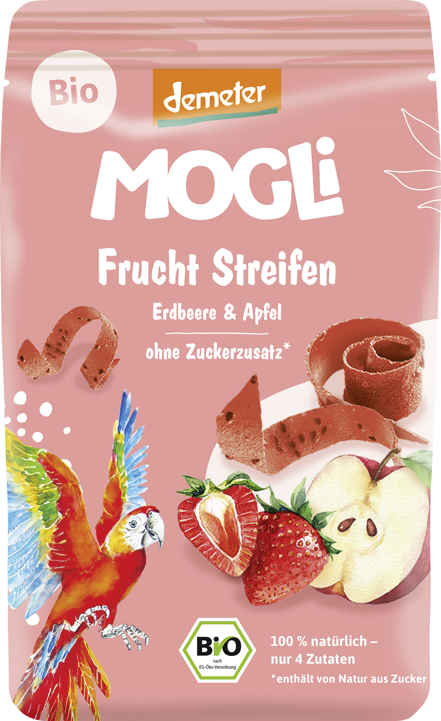 Bio Fruchtgummi Streifen Erdbeere & Apfel