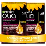 Garnier Olia Dauerhafte Haarfarbe Coloration 4.62 Kaschmirrot Vorteilsset