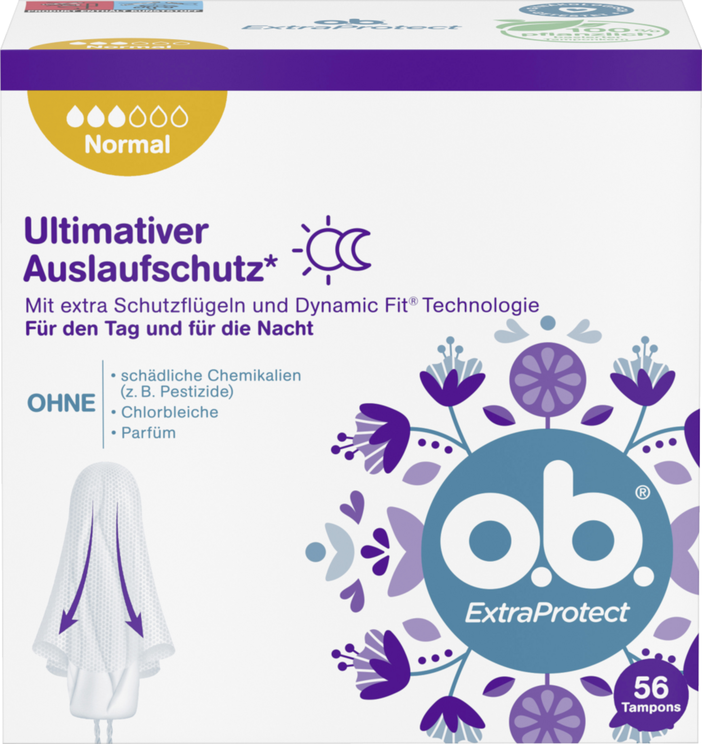 o.b. ExtraProtect Tampons Normal