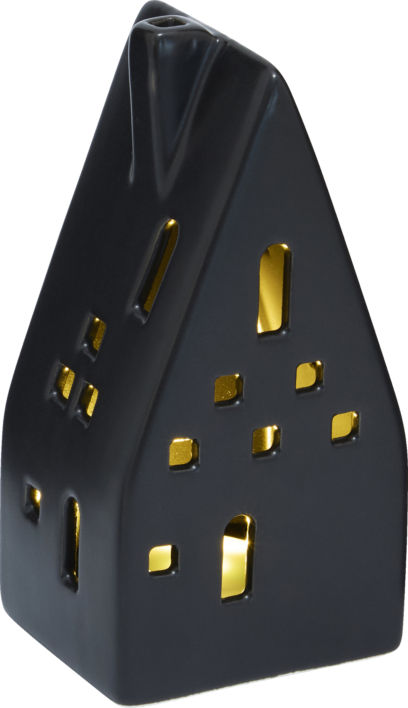 DEKOWELT LED-HAUS SCHWARZ & WEISS