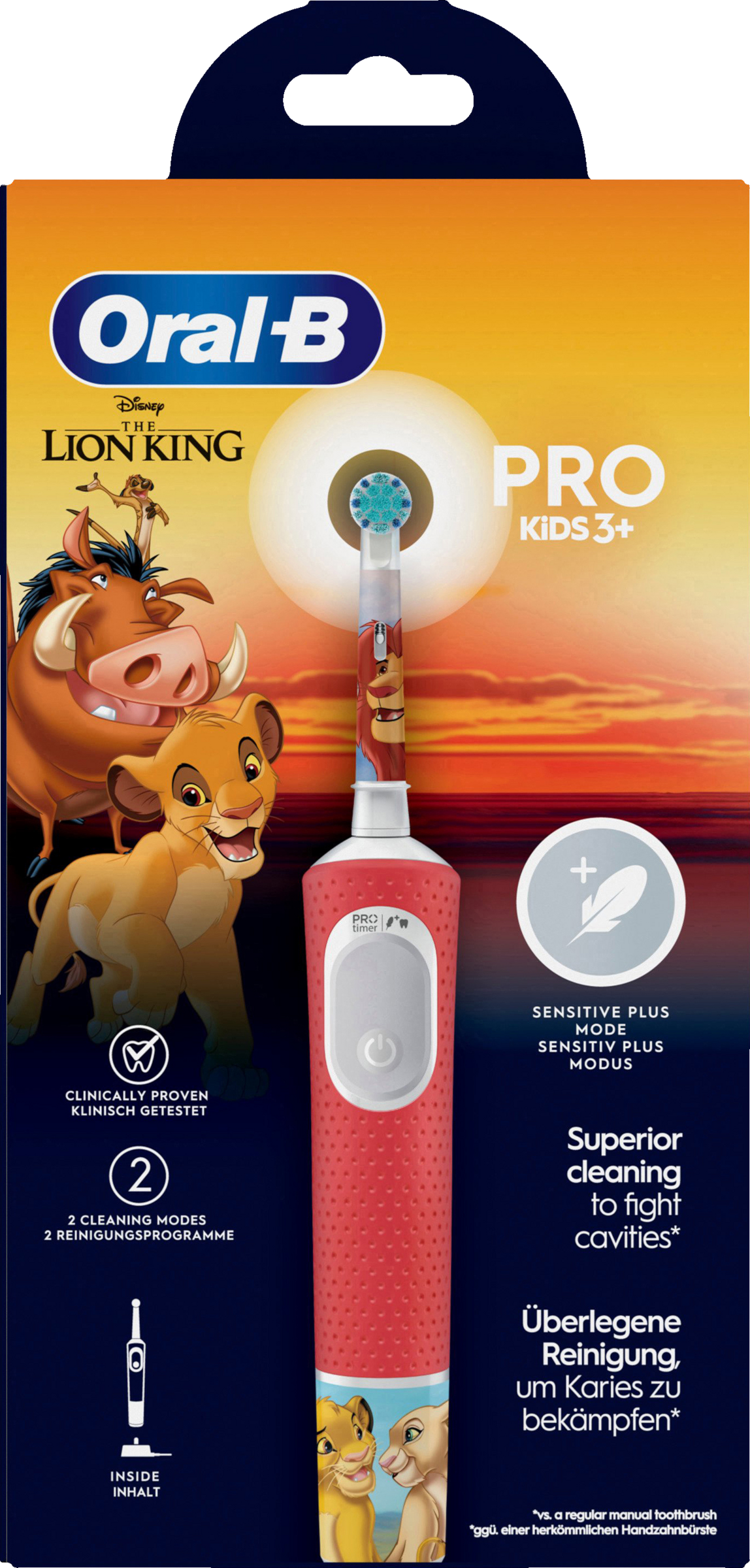 Oral-B Elektrische Zahnbürste Vitality Pro 103 Kids König der Löwen