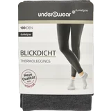 Thermo Leggings dunkelgrau mit Viskose Gr. M (40/42)