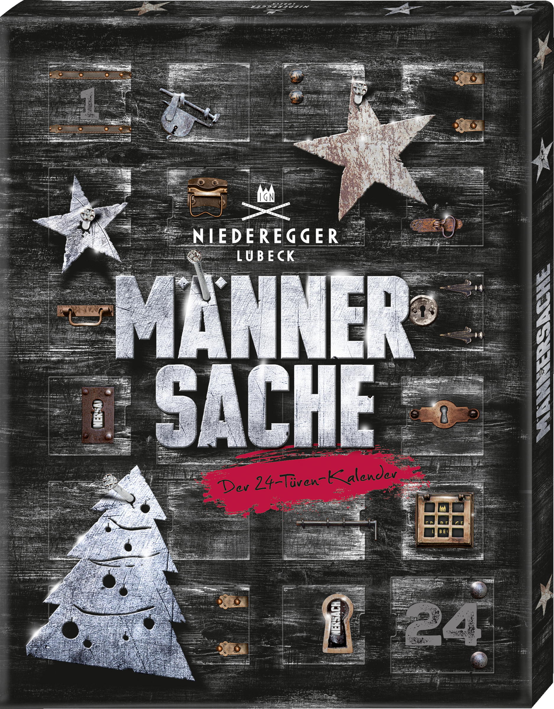 Niederegger Adventskalender Männersache 2025 (24 Stück)