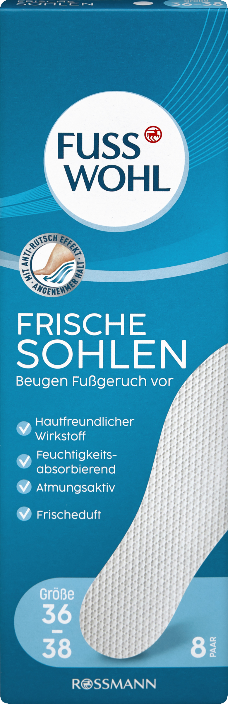 نعل داخلي فريش أبيض مقاس S 36-38