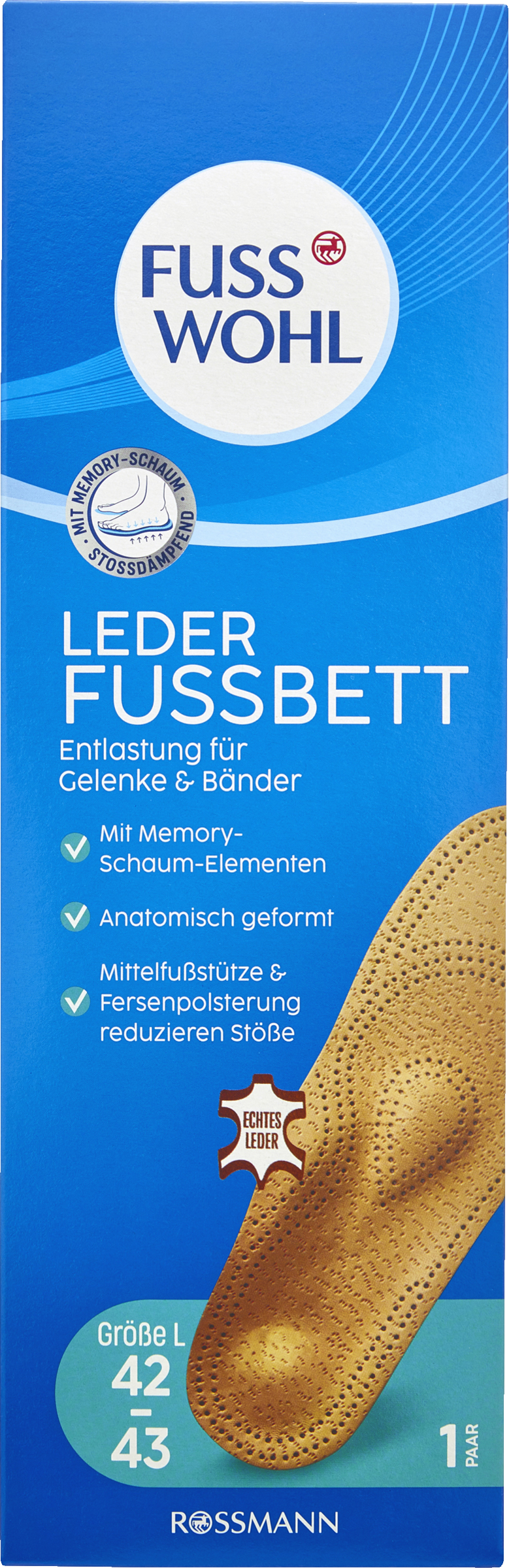 نعل جلدي مقاس L 42-43