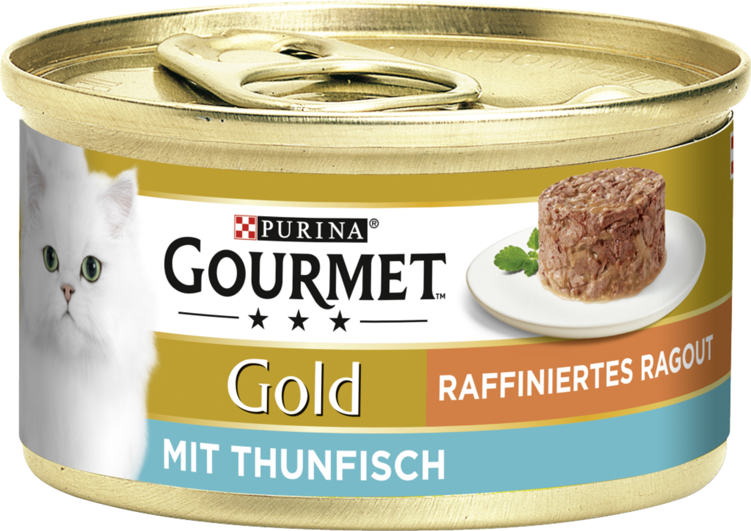 Gold raffiniertes Ragout mit Thunfisch