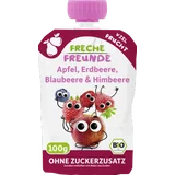 Bio Quetschie Apfel, Erdbeere, Kirsche, Blaubeere & Himbeere