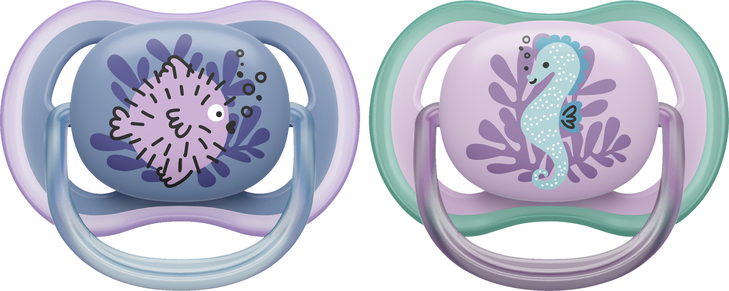 PHILIPS AVENT ultra air Schnuller Fisch & Seepferdchen 6-18 Monate