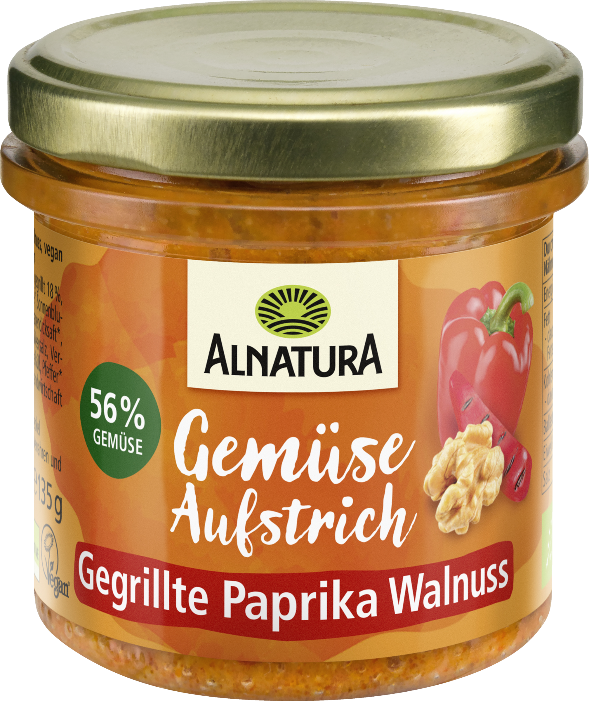 Alnatura Bio Aufstrich Paprika-Walnuss