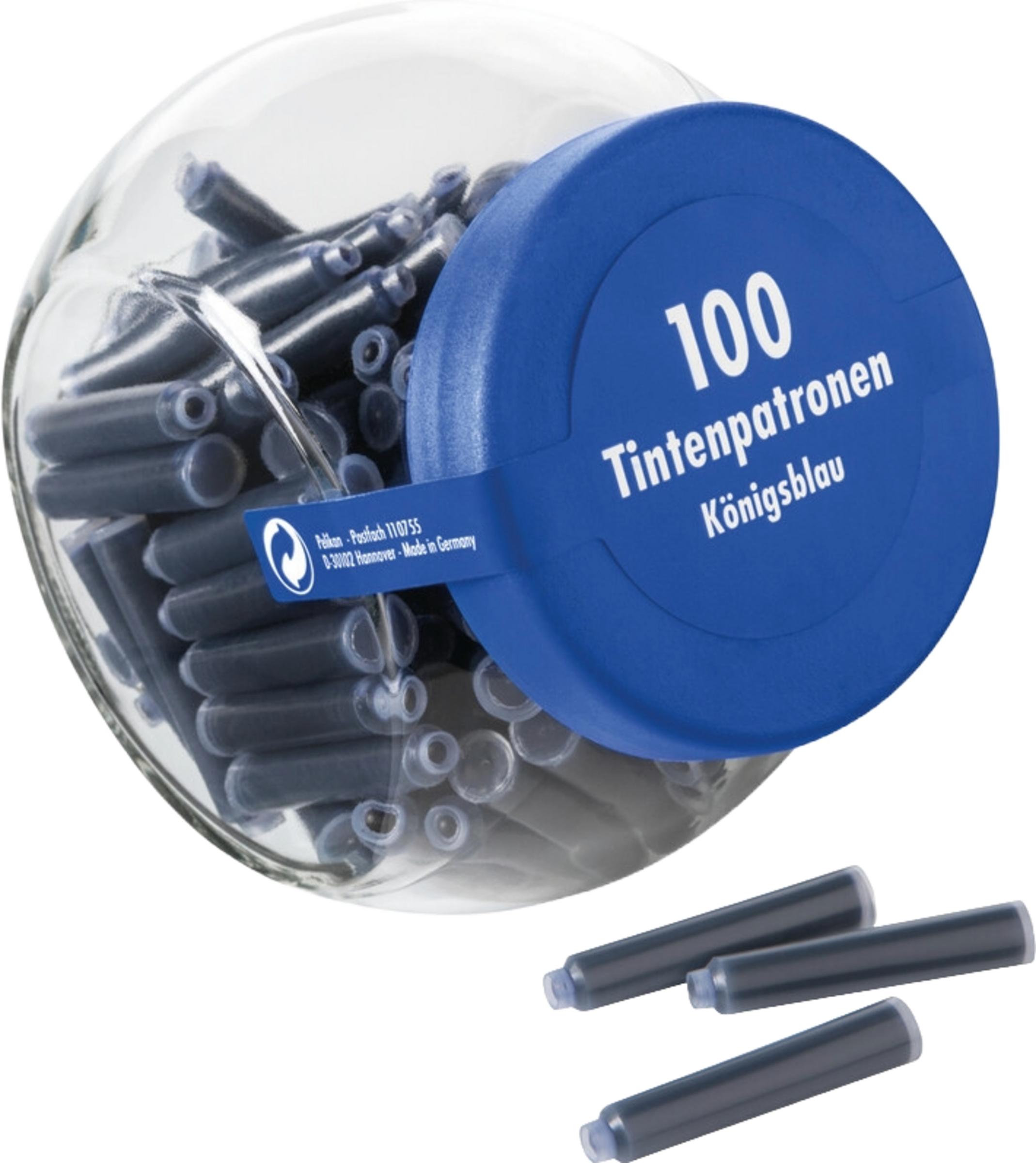 Pelikan Tintenpatronen im Glas