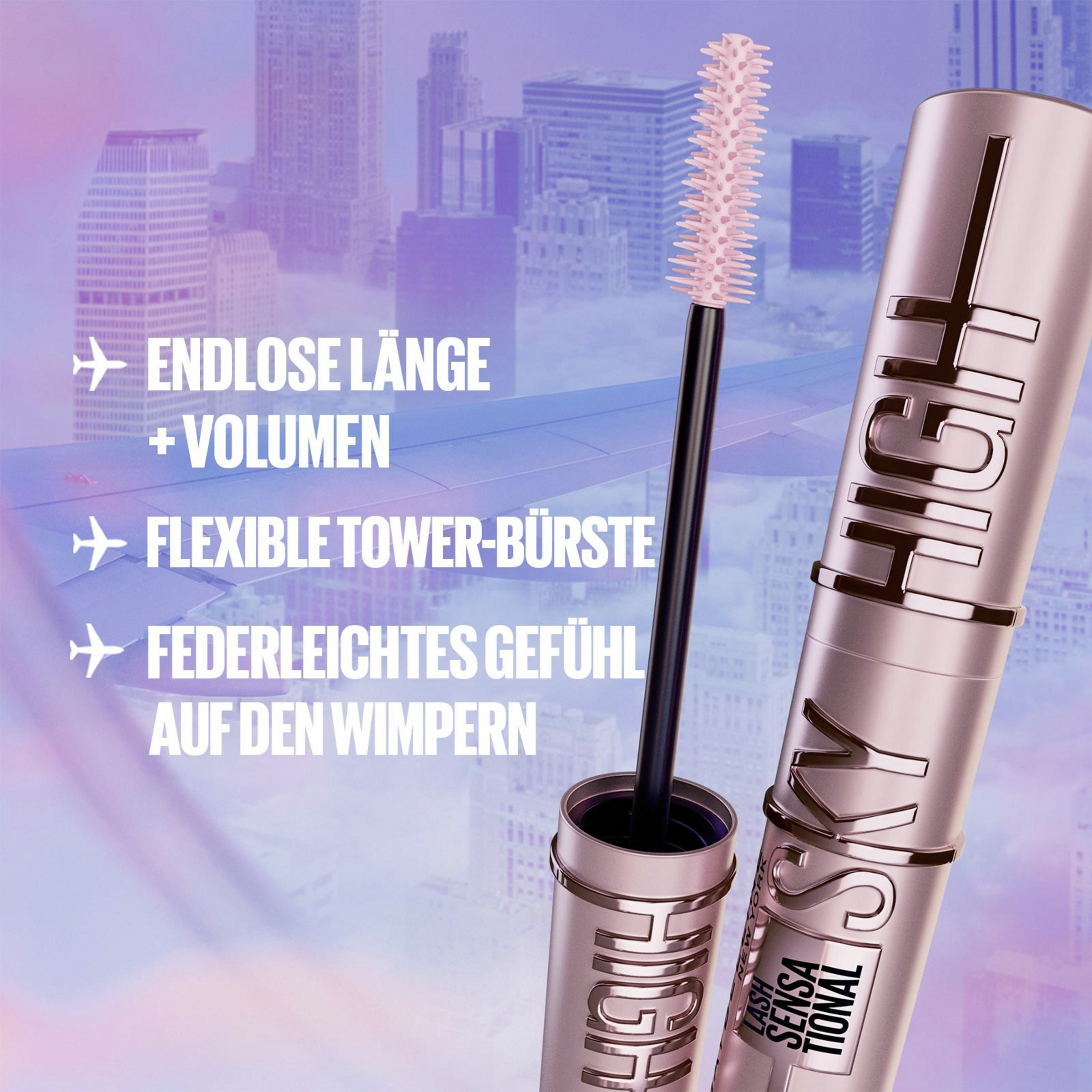 Maybelline New York Lash Sensational Sky High Mascara Burgundy Haze