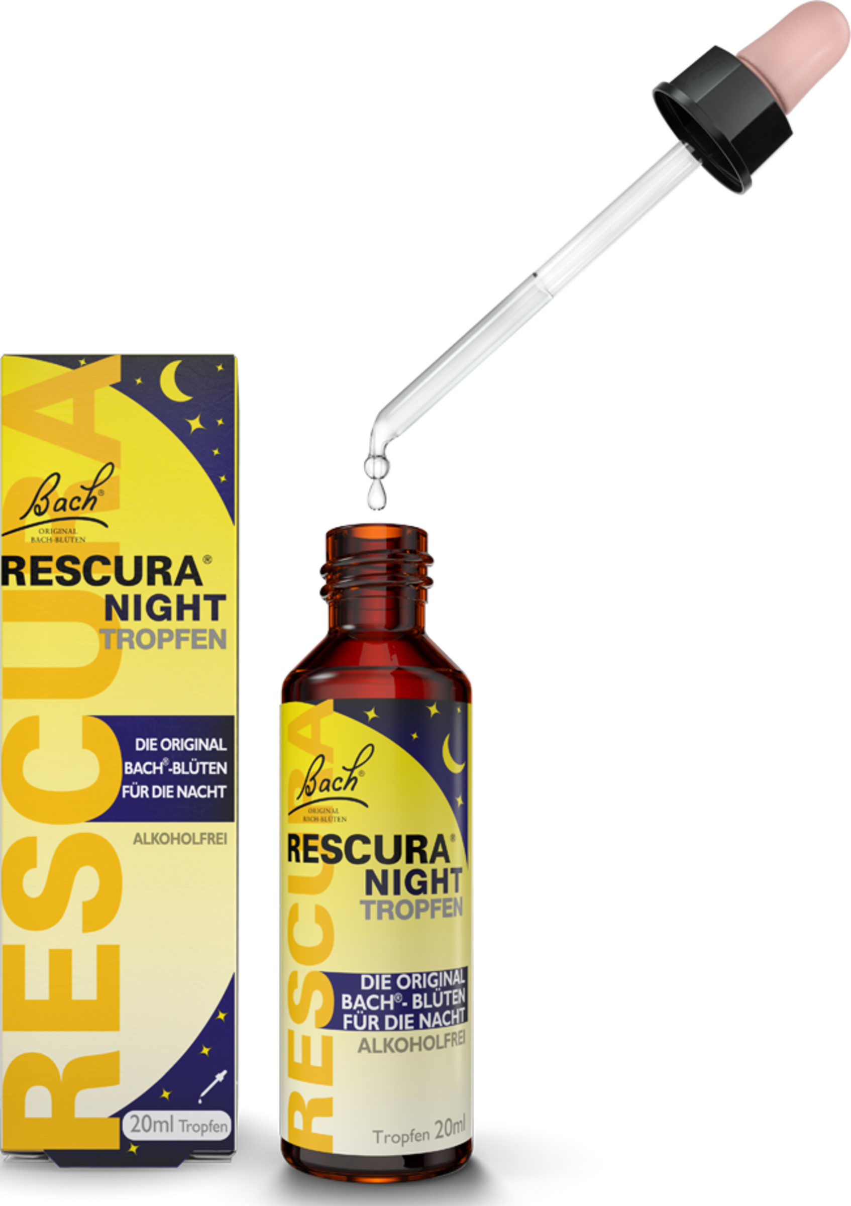 قطرات ريسكيو® ليل من زهور باخ، خالية من الكحول 2