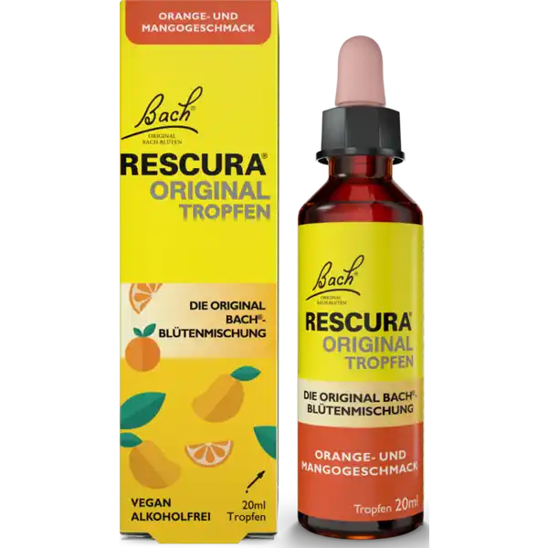 قطرات زهرة بخور مريم بالبرتقال والمانجو خالية من الكحول