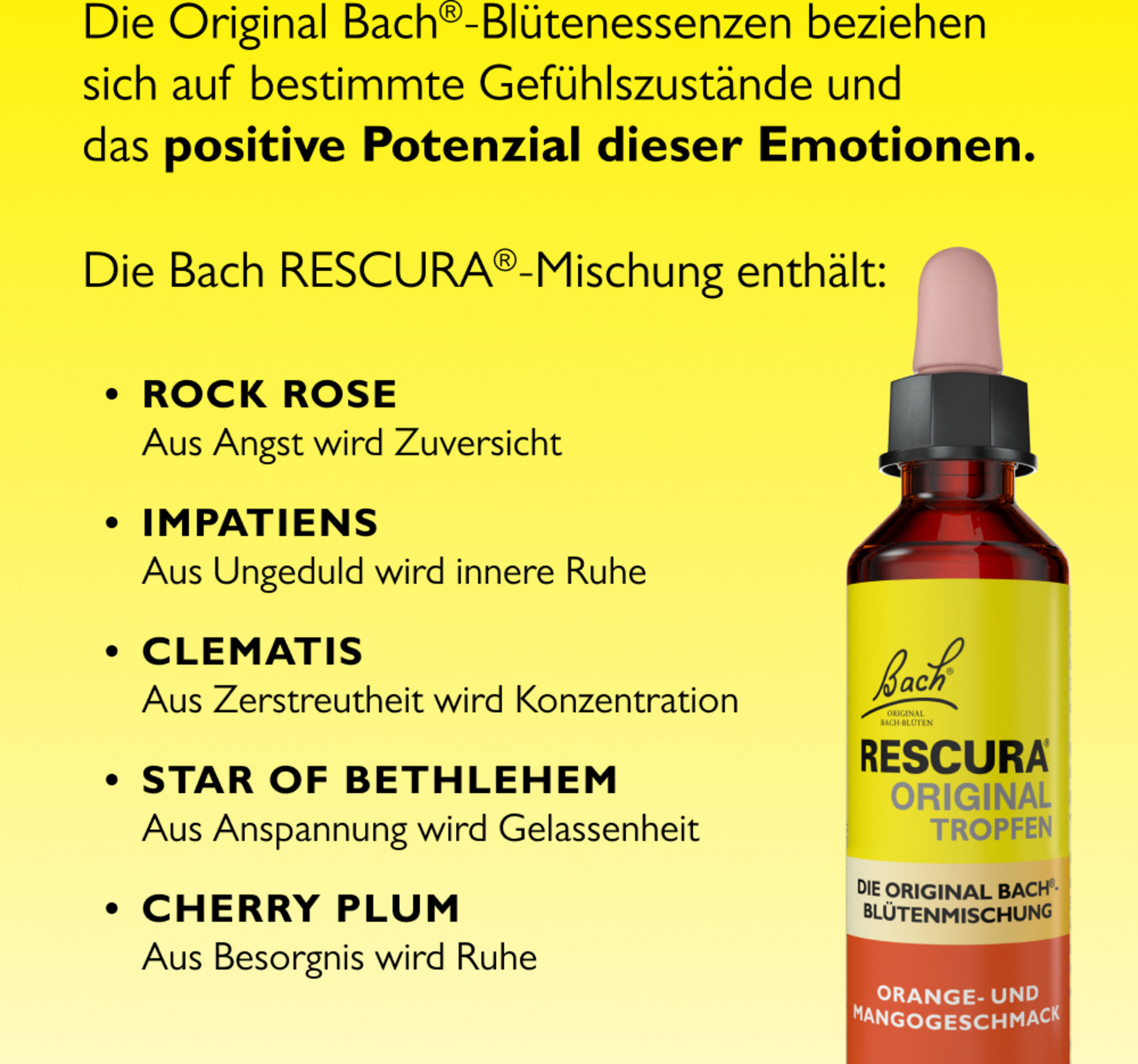 قطرات زهرة بخور مريم بالبرتقال والمانجو خالية من الكحول 6