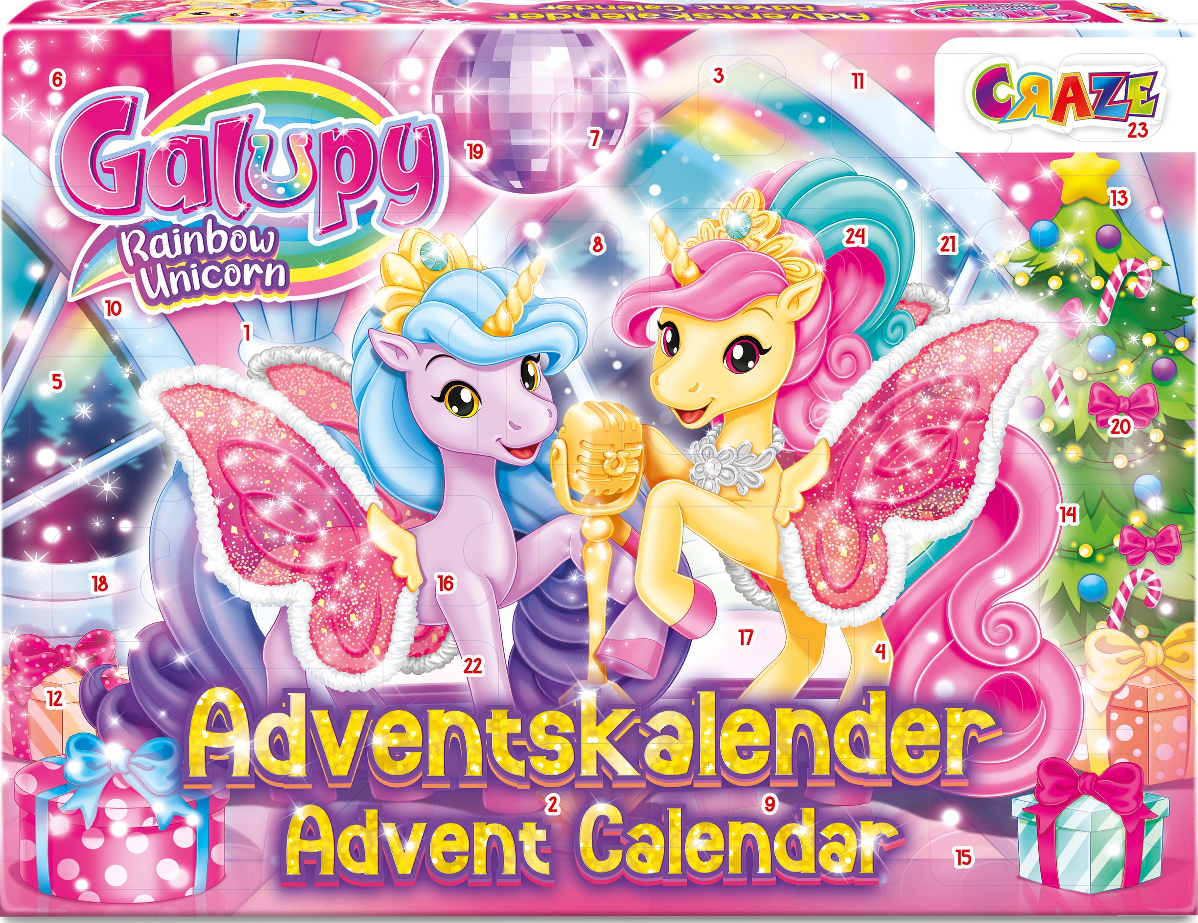 CRAZE Galupy Rainbow Unicorn Adventskalender 2025
