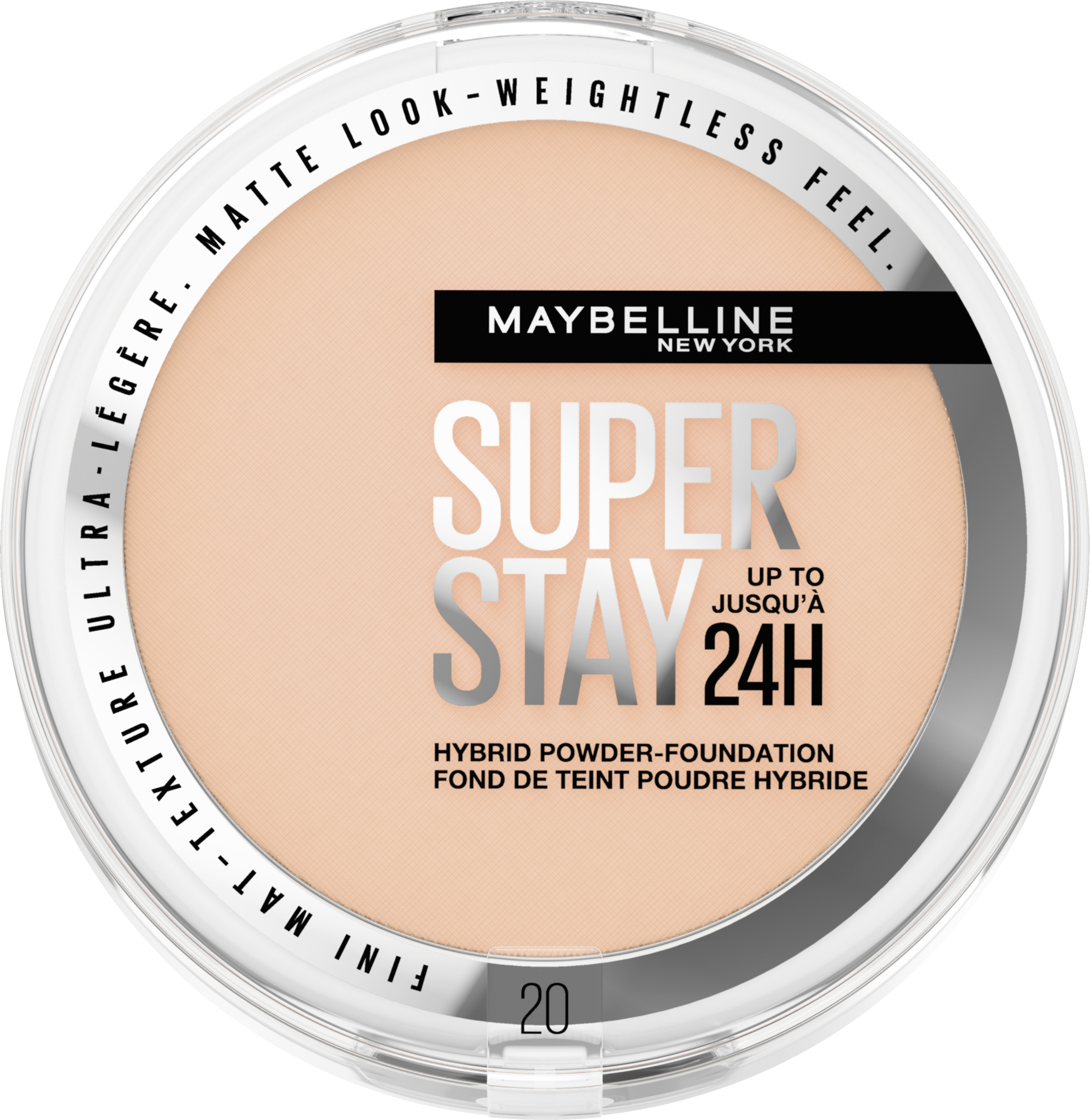 Maybelline New York Foundation Puder 24H Super Stay Hybrides Make-Up Nr. 20
