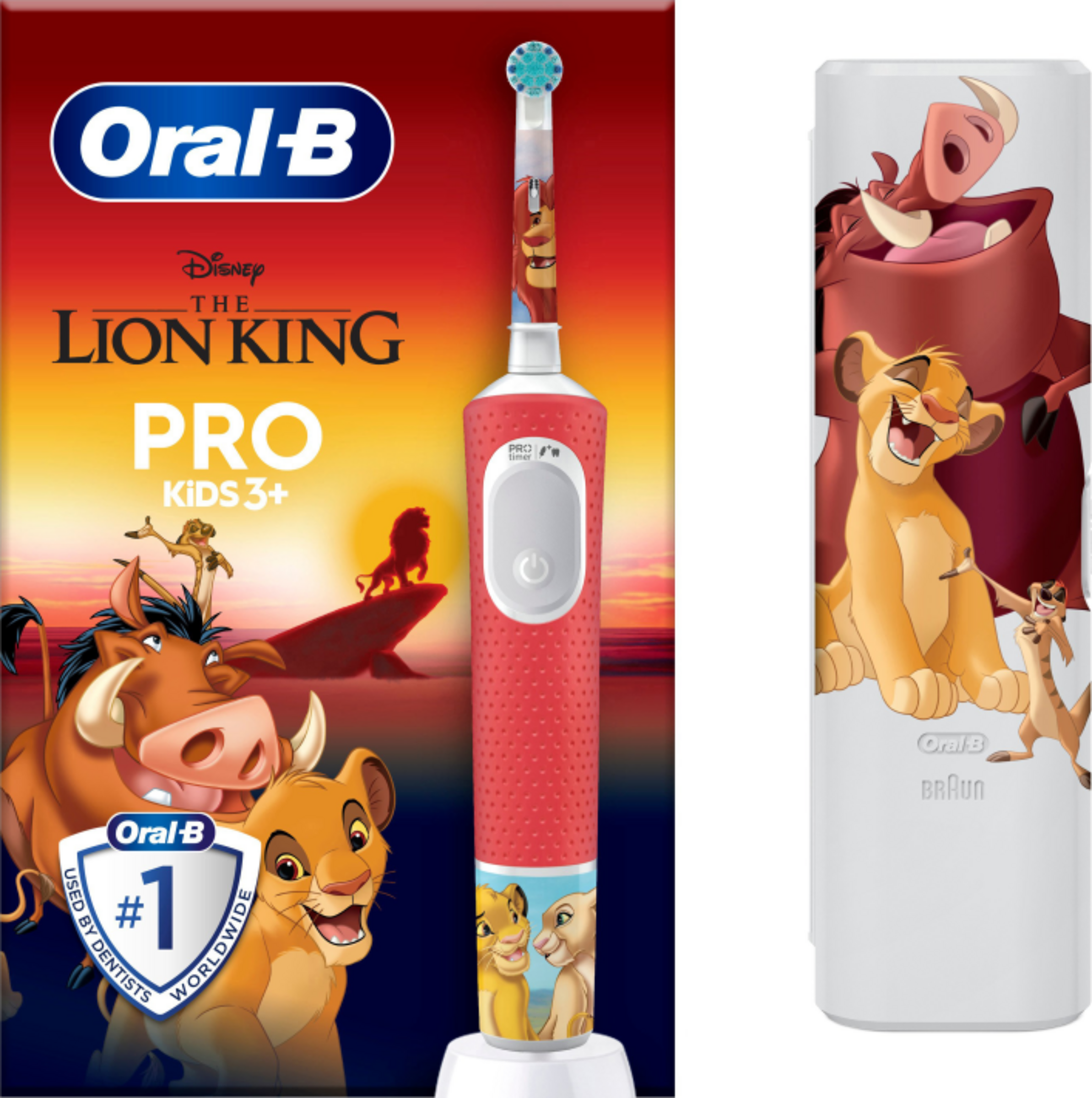 فرشاة أسنان كهربائية Pro 103 Kids Lion King مع حقيبة سفر 8