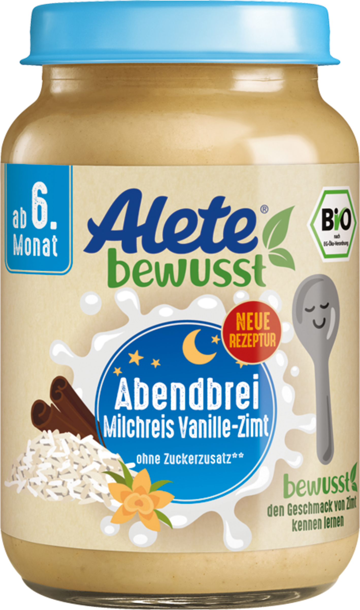 Alete bewusst Bio Abendbrei Milchreis Vanille-Zimt