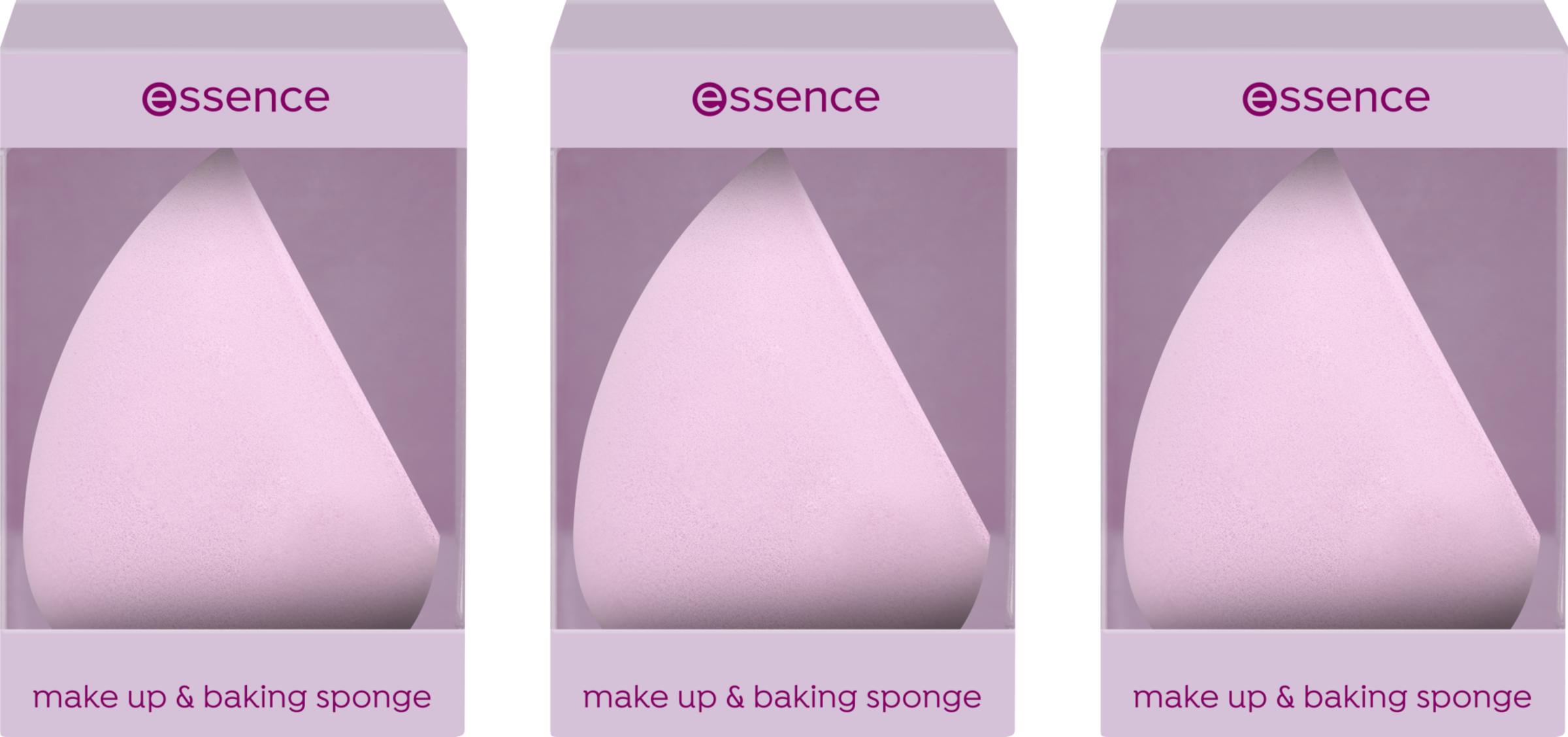 essence make up & baking sponge 01 Dab & blend, 3er Set