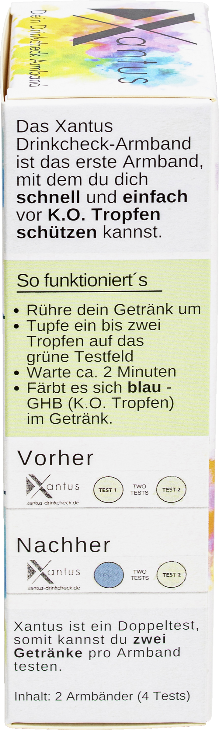 أساور التحقق من المشروبات قطرات KO 2