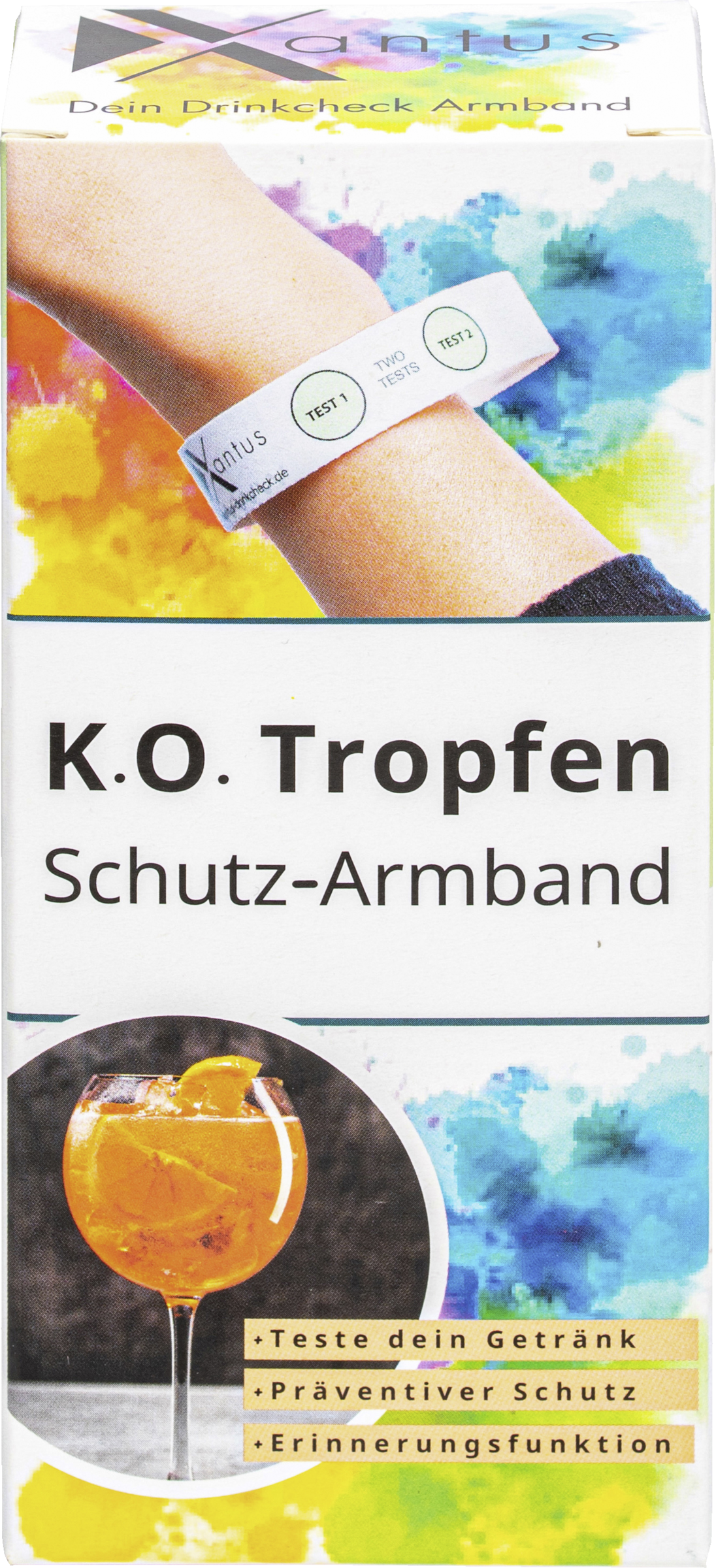 Xantus K.O. Tropfen Drinkcheck Armband