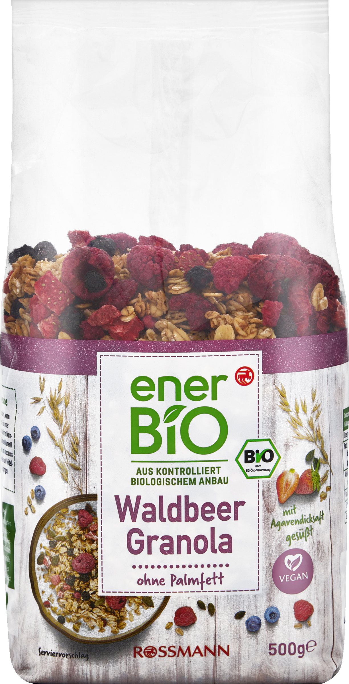 enerBiO Waldbeer Granola