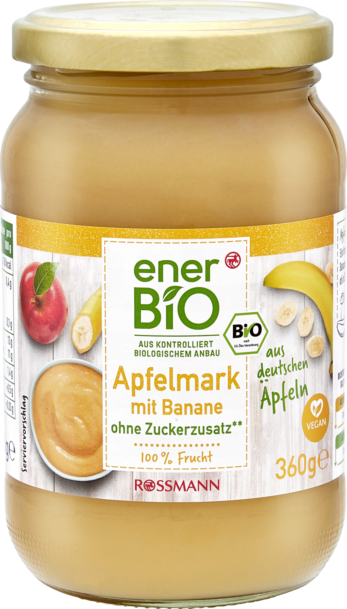 enerBiO Apfelmark mit Banane