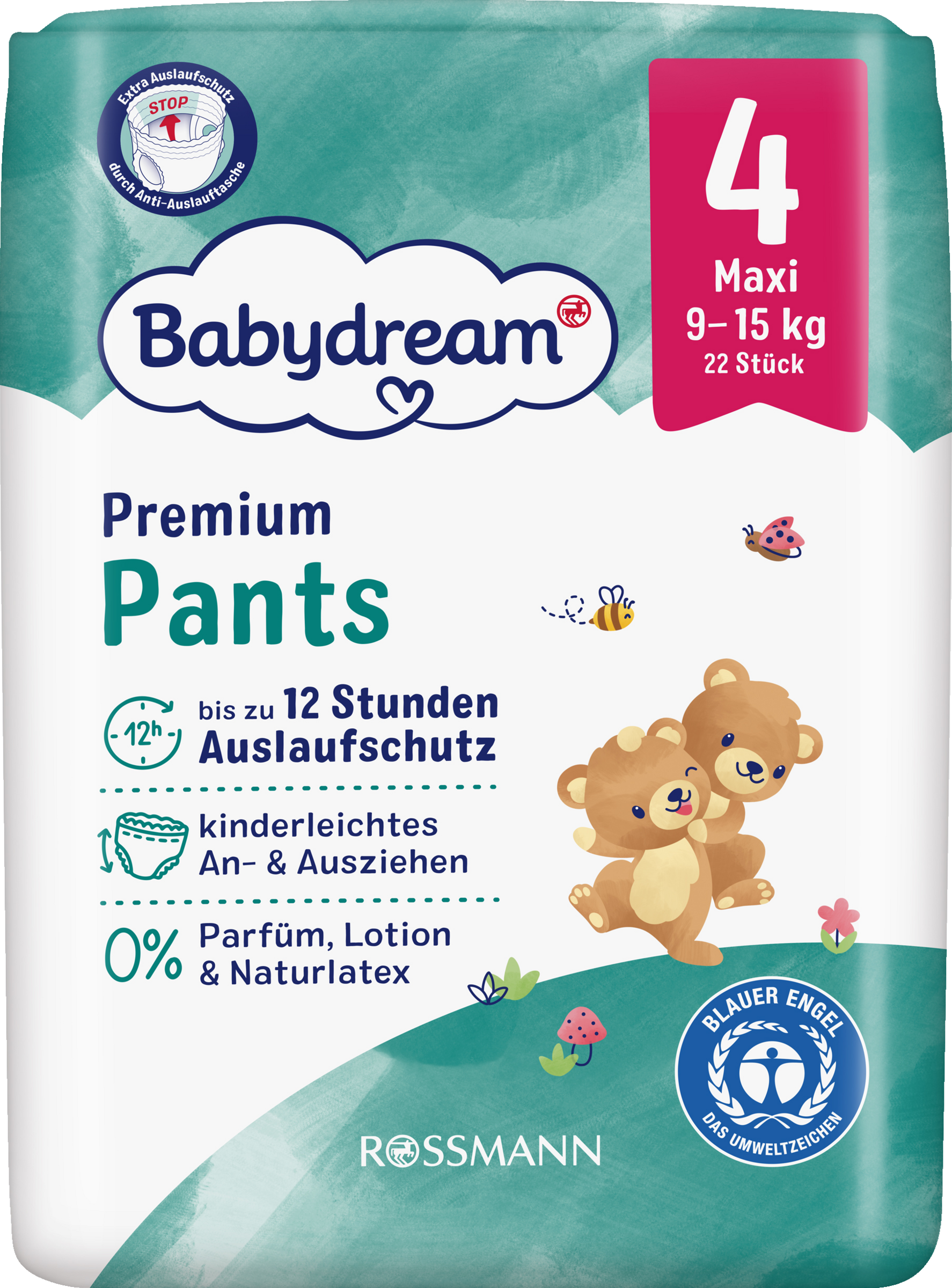 Premium Pants Gr. 4 Maxi (9-15 kg) 22 Stück