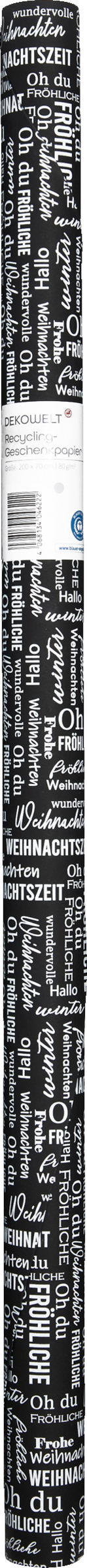 DEKOWELT GRAPKT Geschenkpapier schwarz/weiß/gold