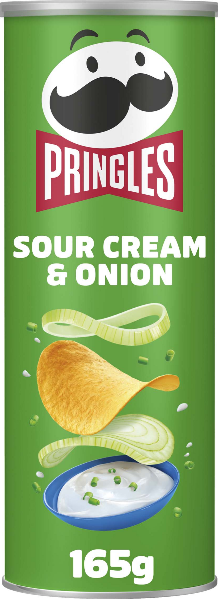 Pringles Sour Cream & Onion Chips mit Sauerrahm- und Zwiebel-Geschmack