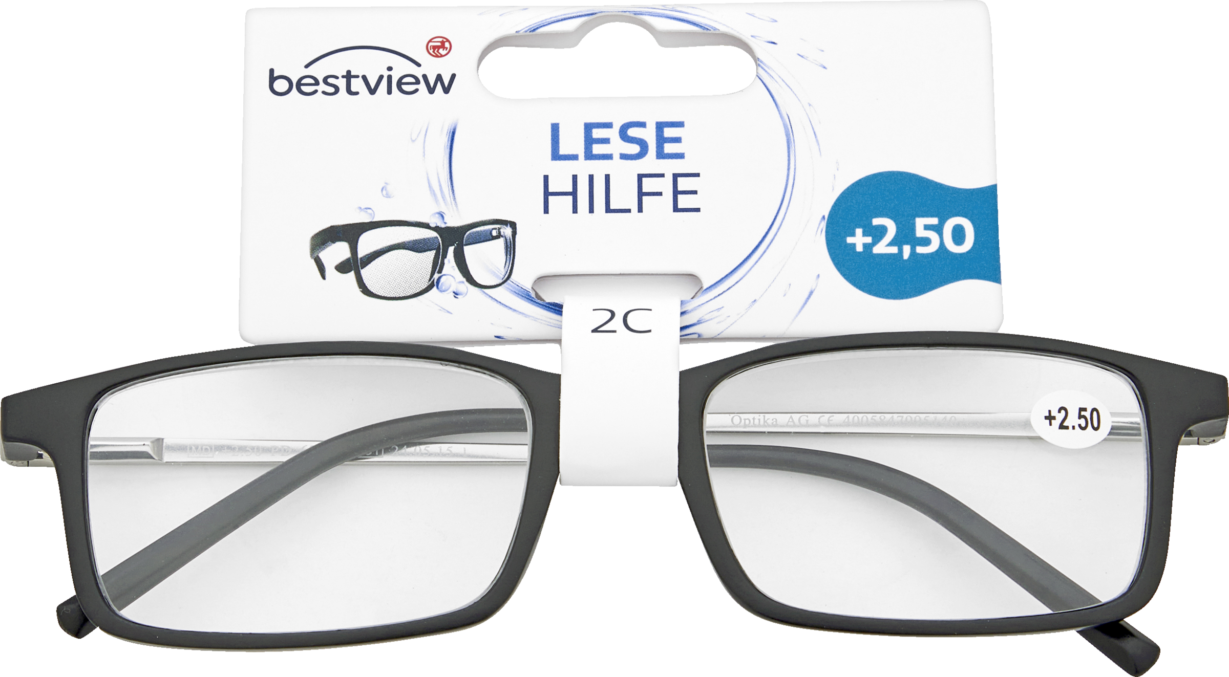 Lesehilfe Modell 2C, +2,50 Dioptrien