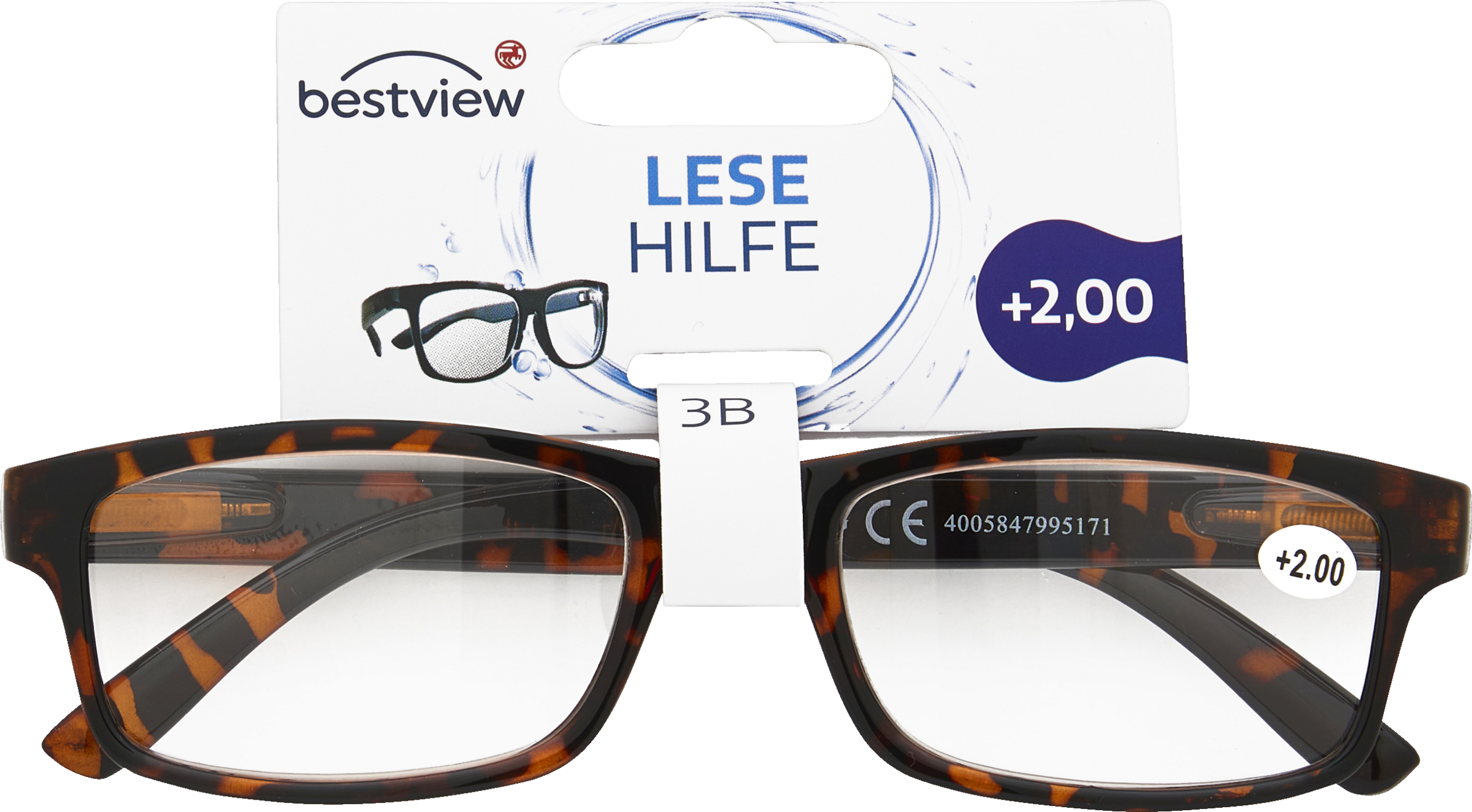 Lesehilfe Modell 3B, +2,00 Dioptrien