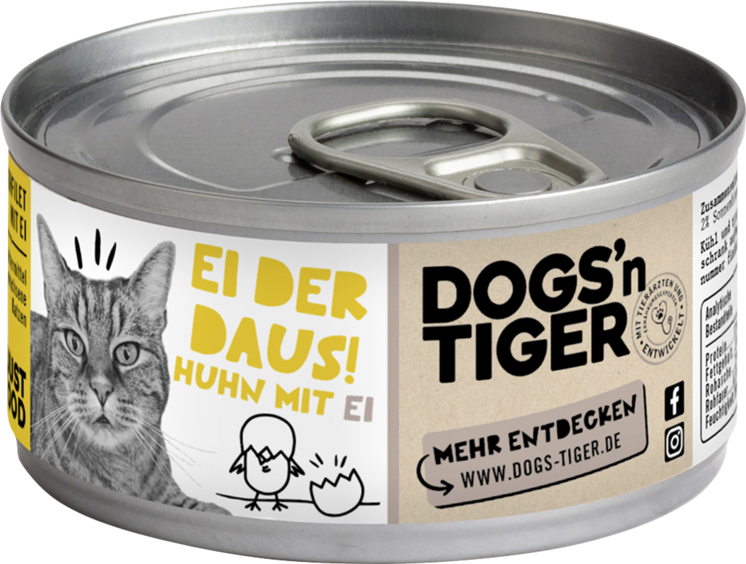 Dogs'n Tiger Ei der Daus Huhn mit Ei