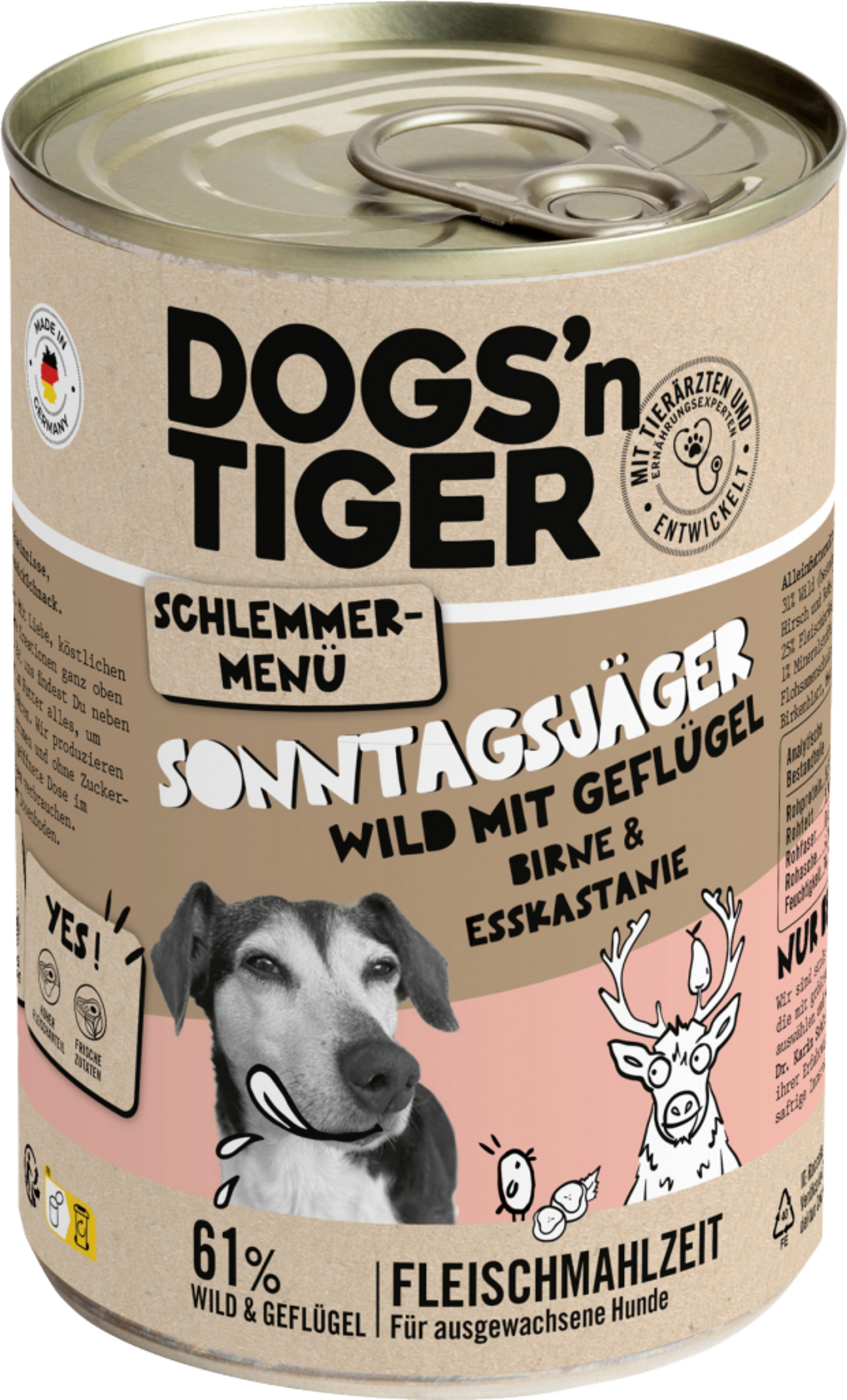 Dogs'n Tiger Sonntagsjäger Wild mit Geflügel
