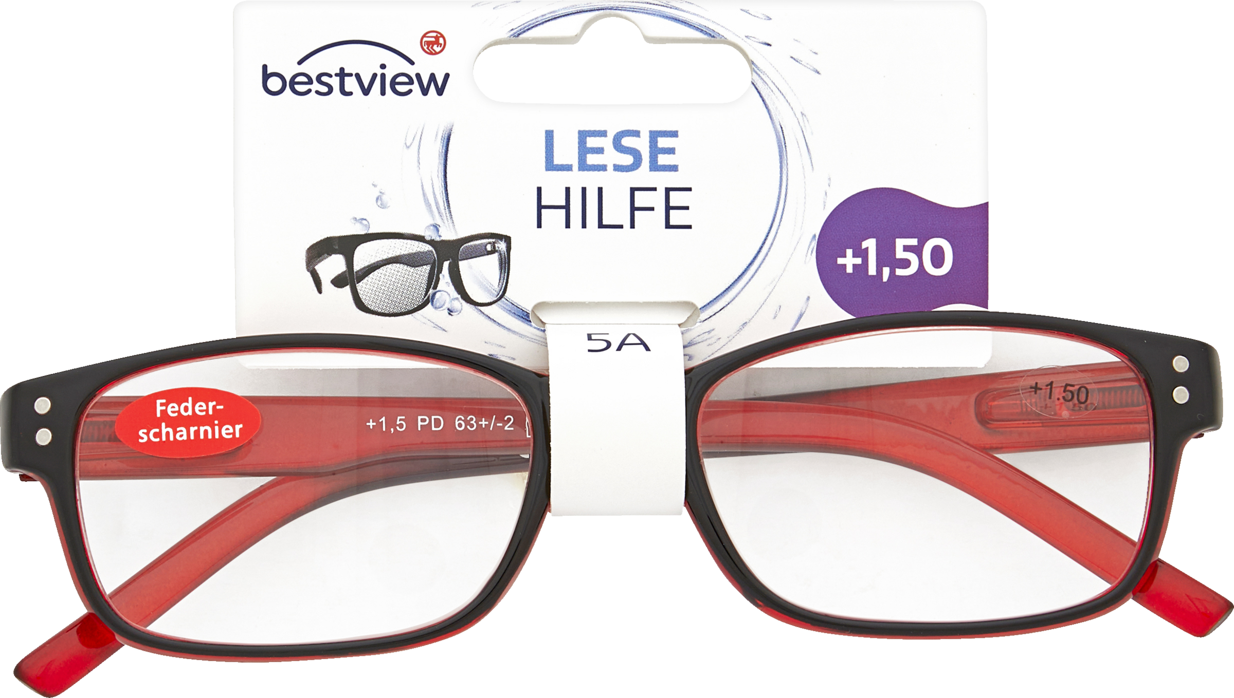 Lesehilfe Modell 5A, +1,50 Dioptrien