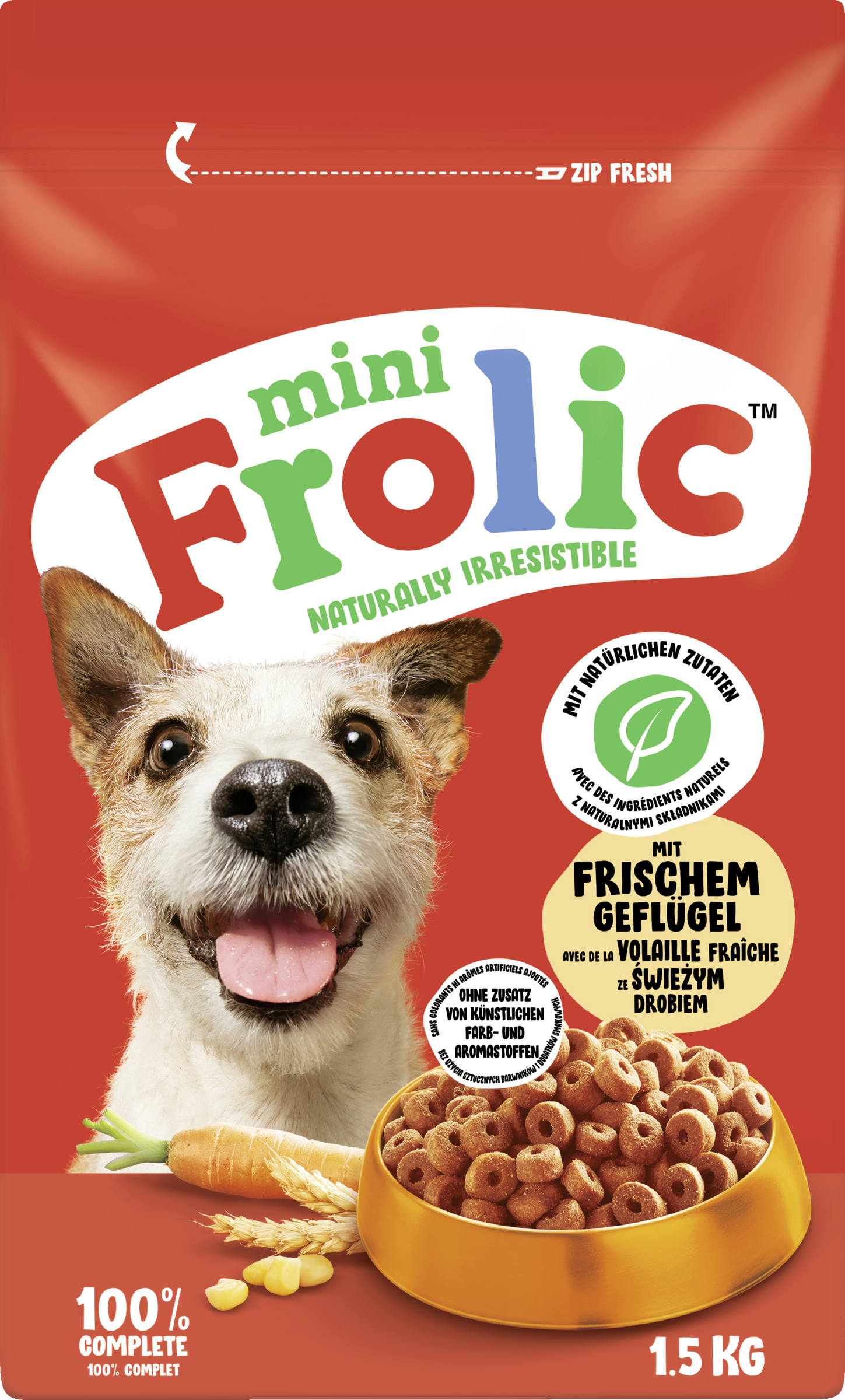 Frolic Trockenfutter Mini naturally irresistible mit Geflügel
