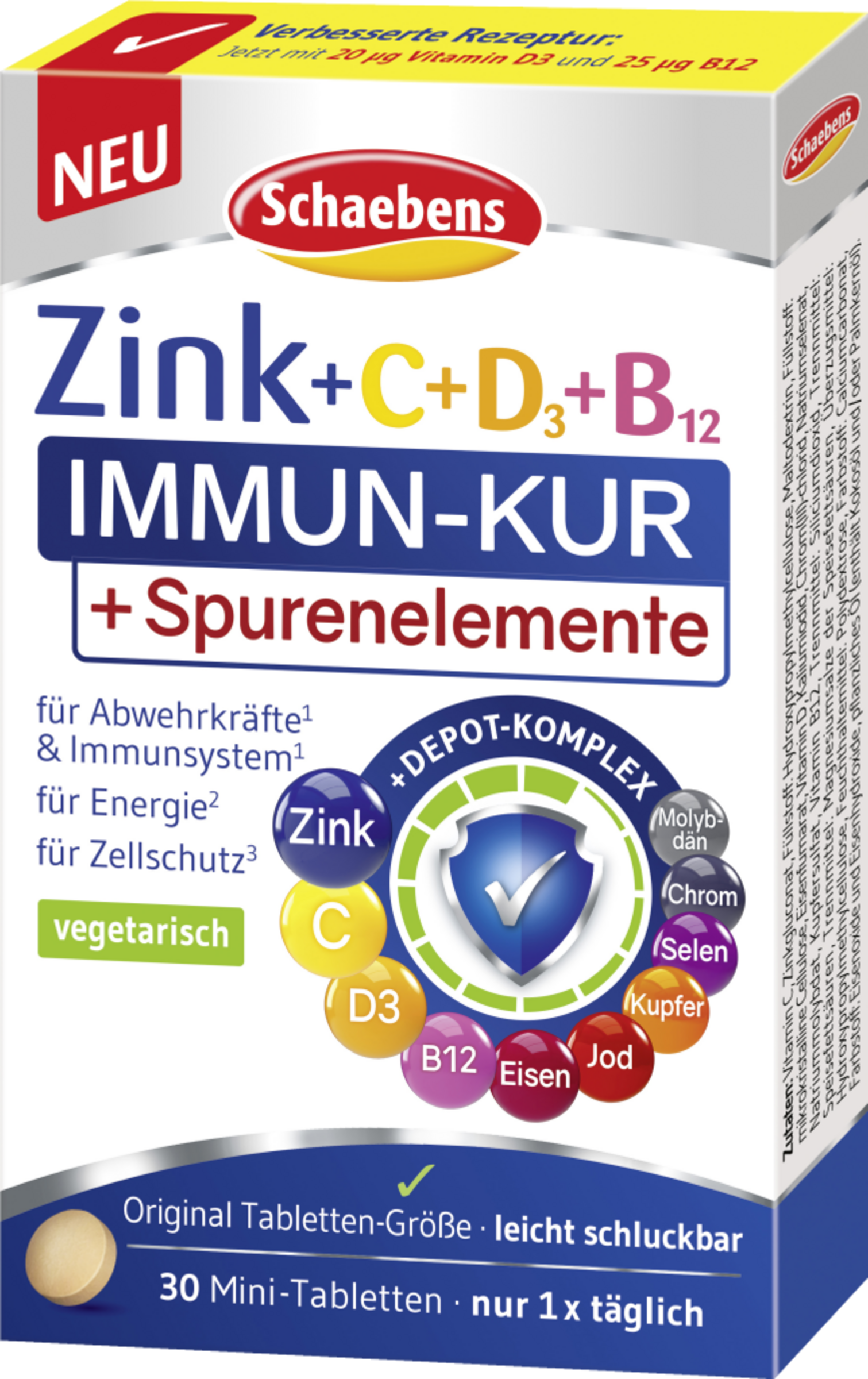 Zink + C + D + B12  Immun-Kur