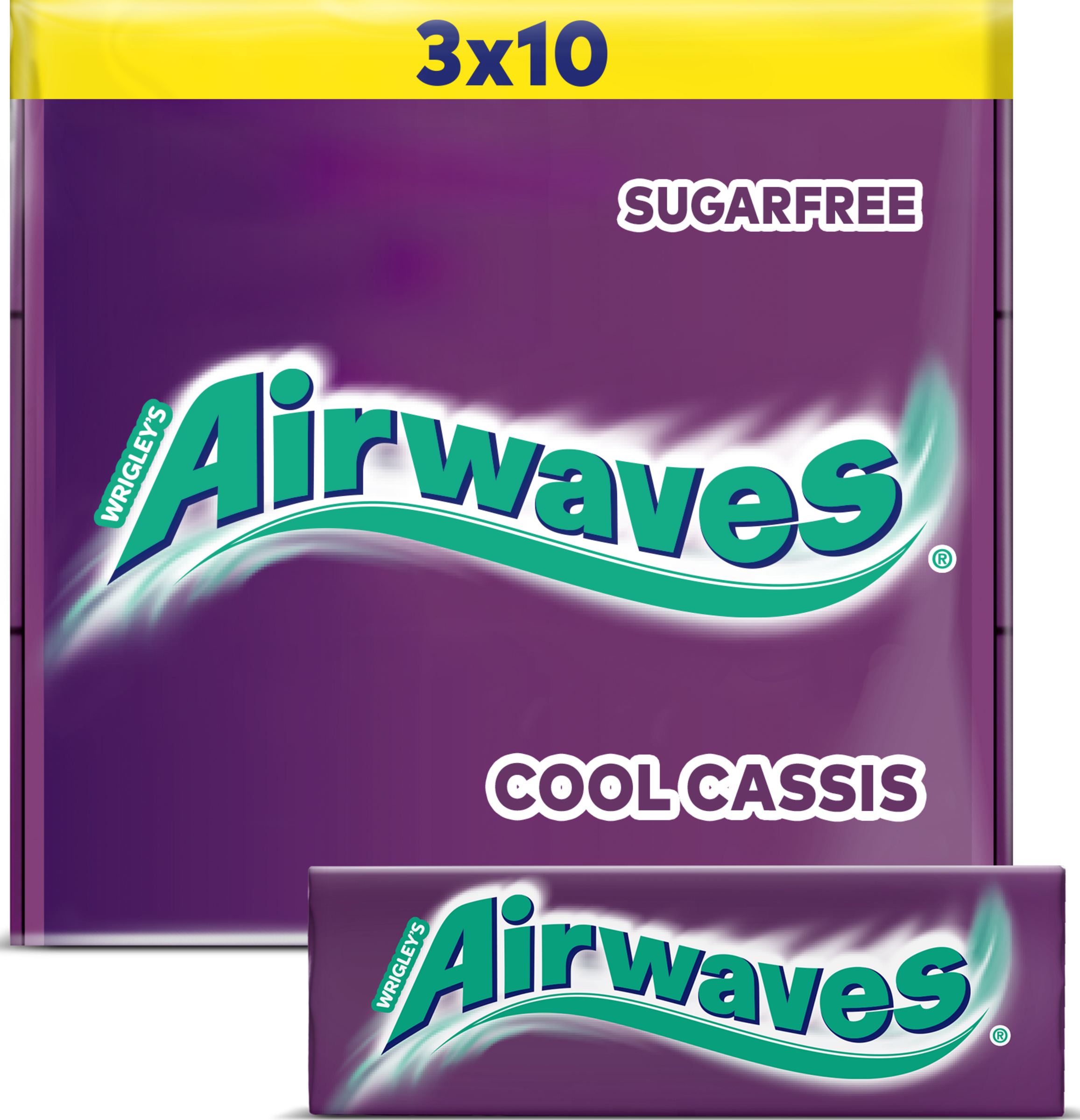 Wrigley`s Airwaves Cool Cassis, zuckerfreier Kaugummi