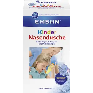 جهاز غسيل الأنف للأطفال Emsan + 10 أكياس ملح