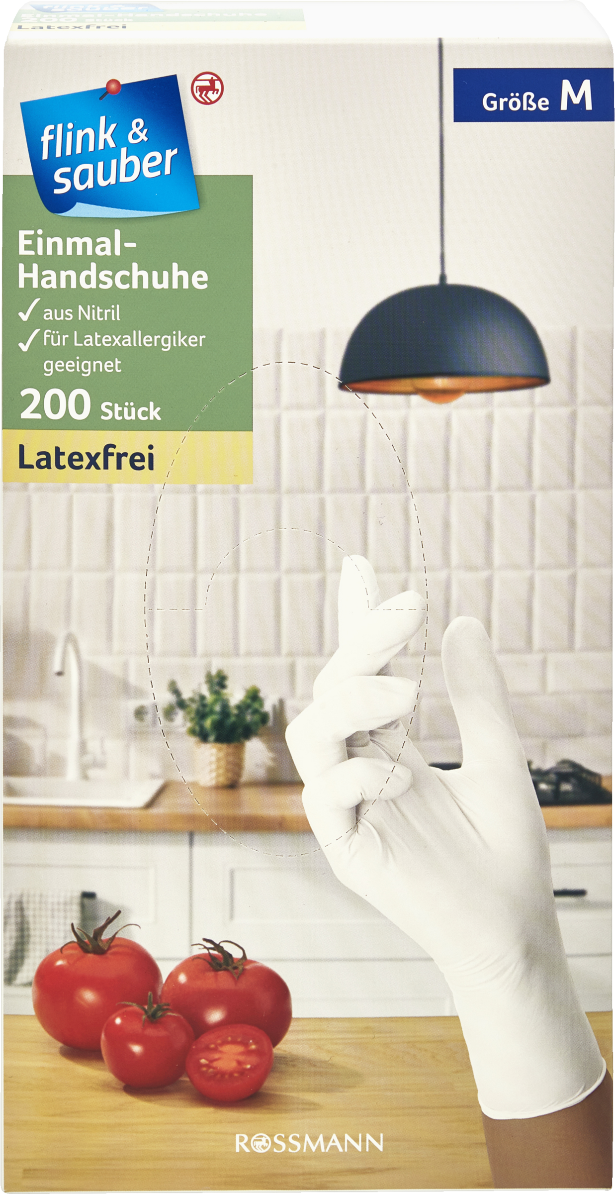 flink & sauber Einmal-Handschuhe Nitril Gr. M