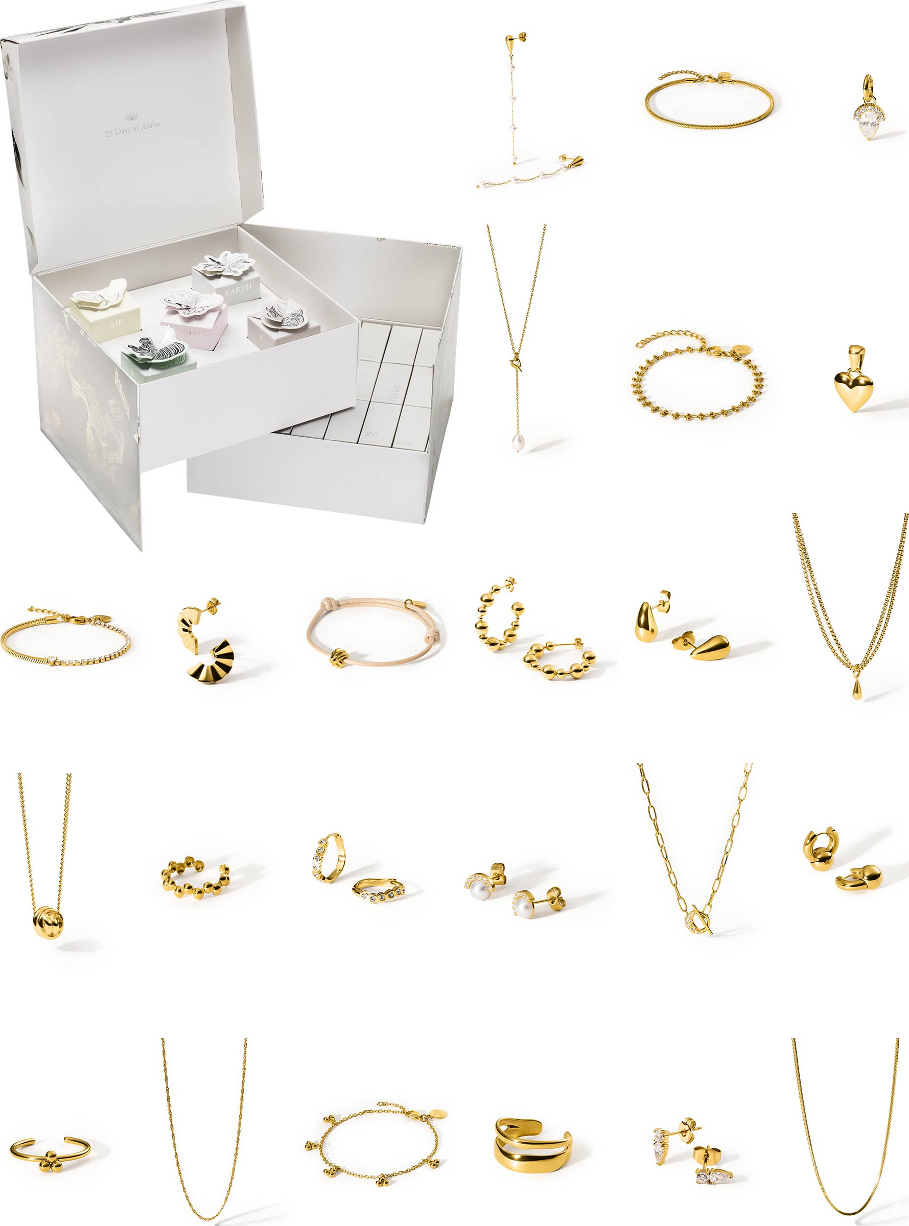 PURELEI Schmuck Adventskalender Gold 2024 online kaufen | rossmann.de