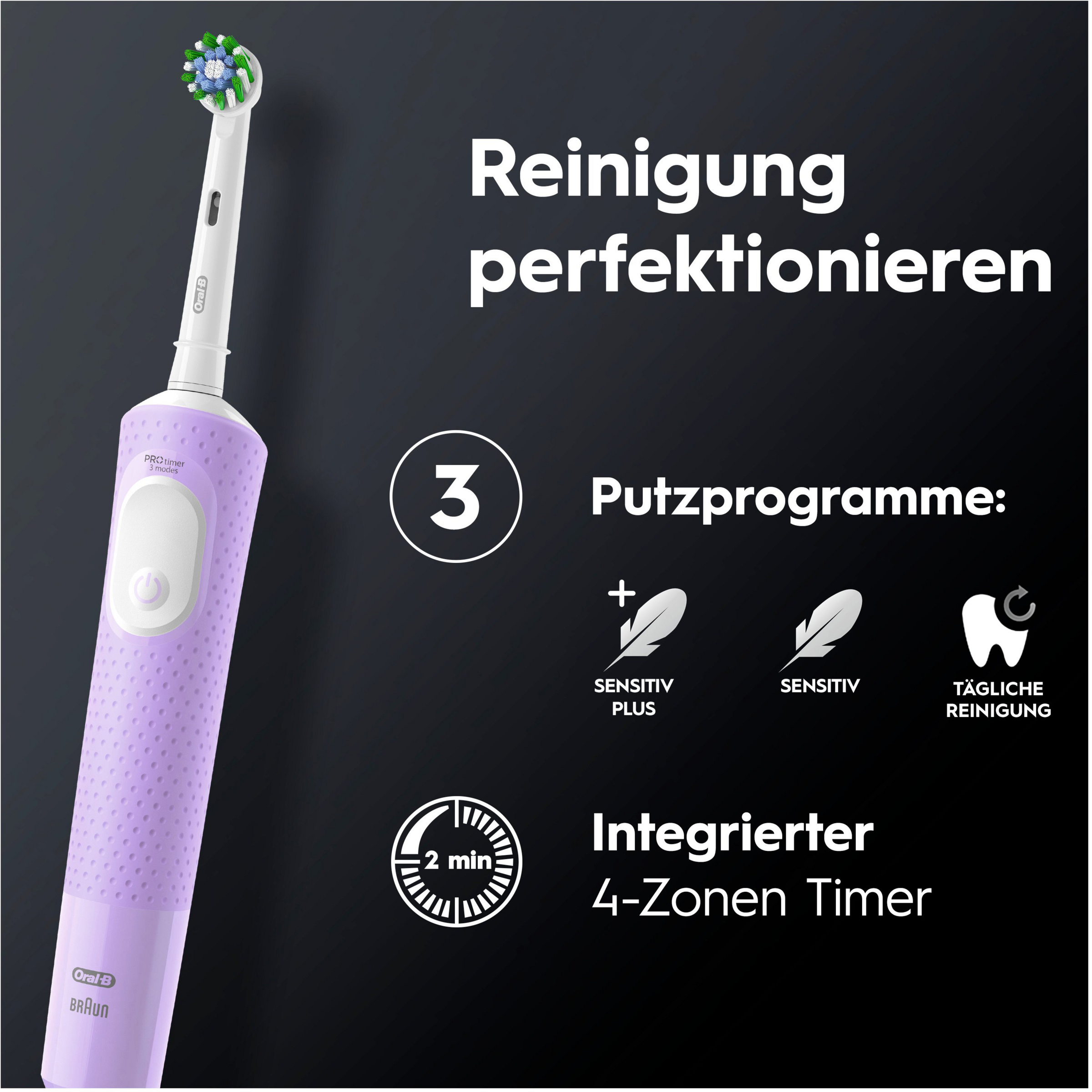 فرشاة أسنان كهربائية Vitality Pro D103 Lilac Violet 6