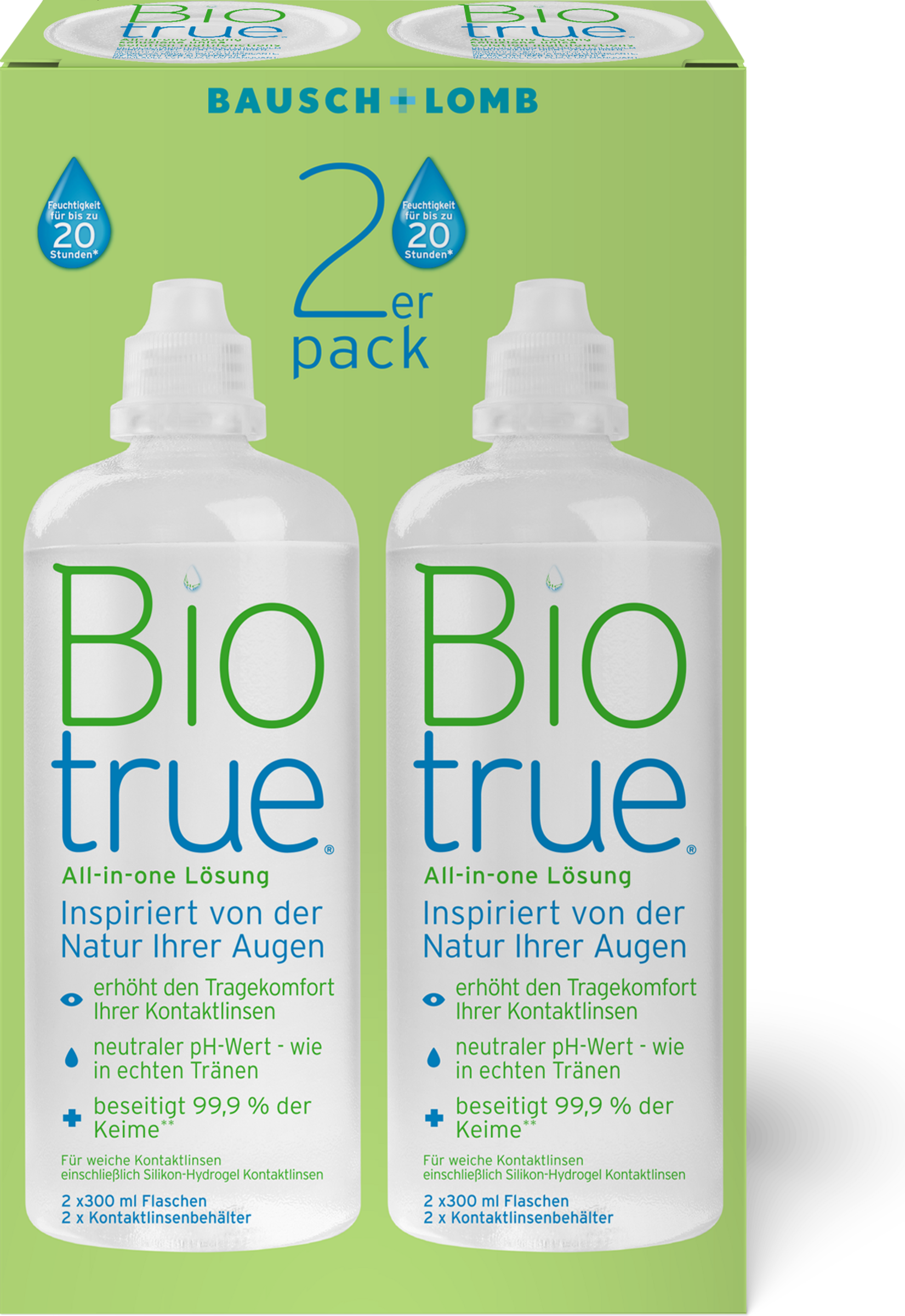 مجموعة من 2 محلول شامل + حاوية