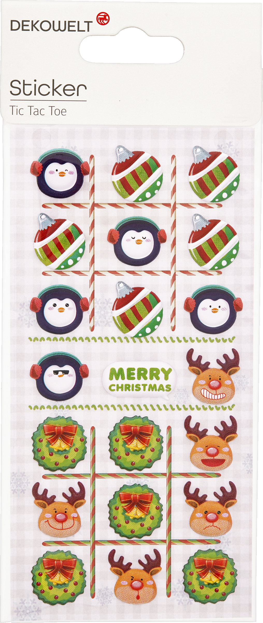 DEKOWELT STICKER Tik Tak Toe