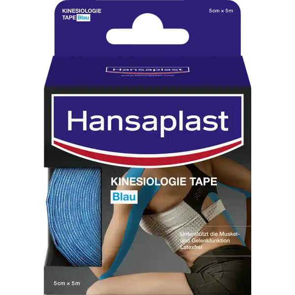 شريط لاصق للكينزيولوجي أزرق