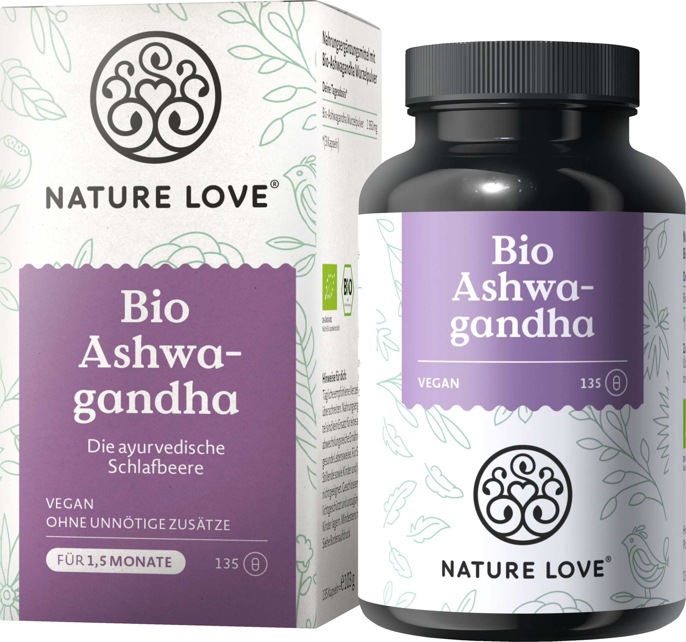 كبسولات الأشواغاندا العضوية